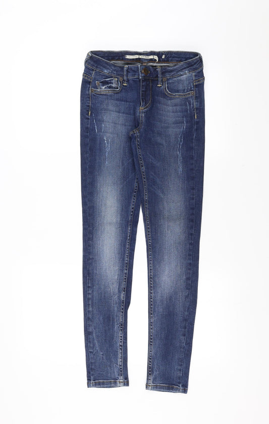 Womens UK Size 26 in Topshop Extra-Slim Fit Skinny Blue Jeans