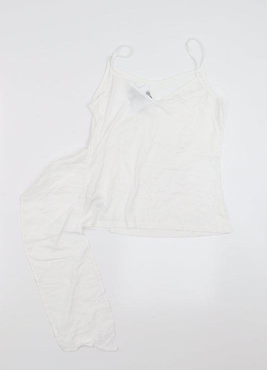 Womens UK Size 8 Topshop White Camisole T-Shirt