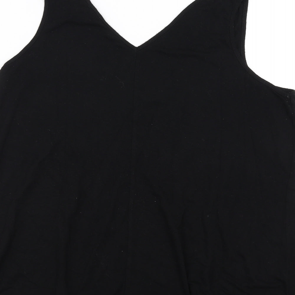 George Womens Black Basic Blouse Size 12