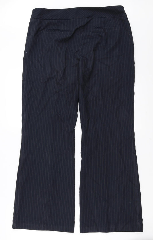 Womens UK Size 14 Dorothy Perkins Regular Fit Blue Trousers