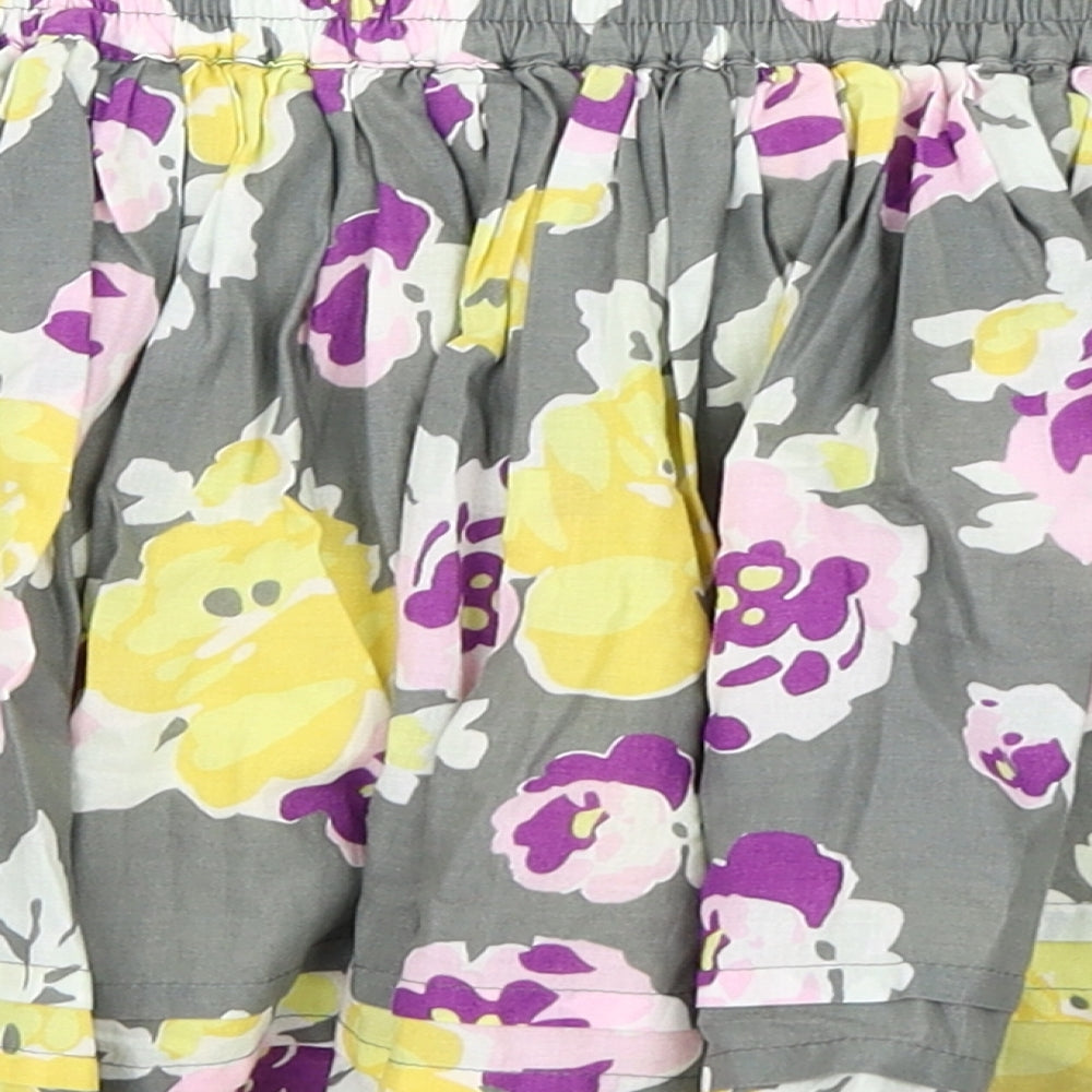 Johnnie B Womens Green Floral Mini Skirt Size XS