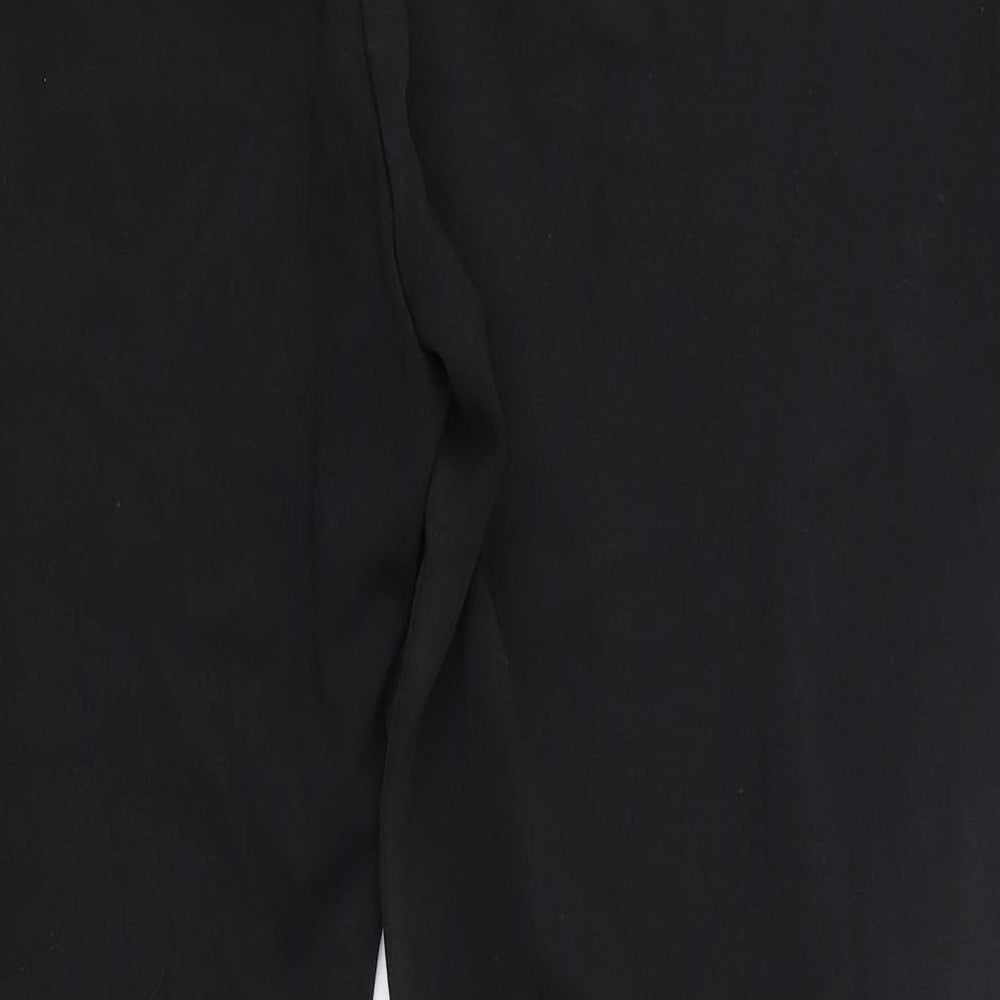 Womens UK Size 32 in M&S Collection Regular Fit Black Trousers