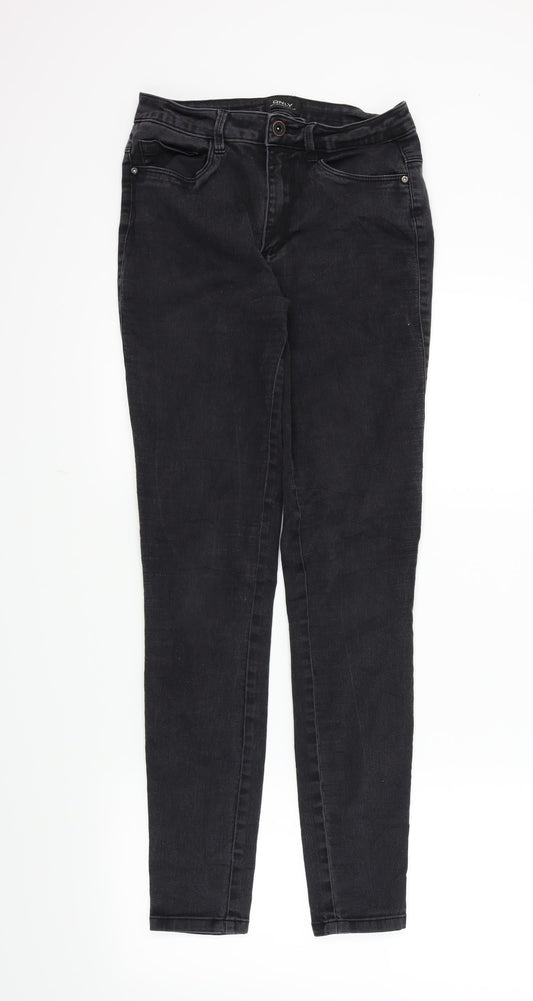 Womens UK Size M Only Regular Fit Skinny Black Jeans