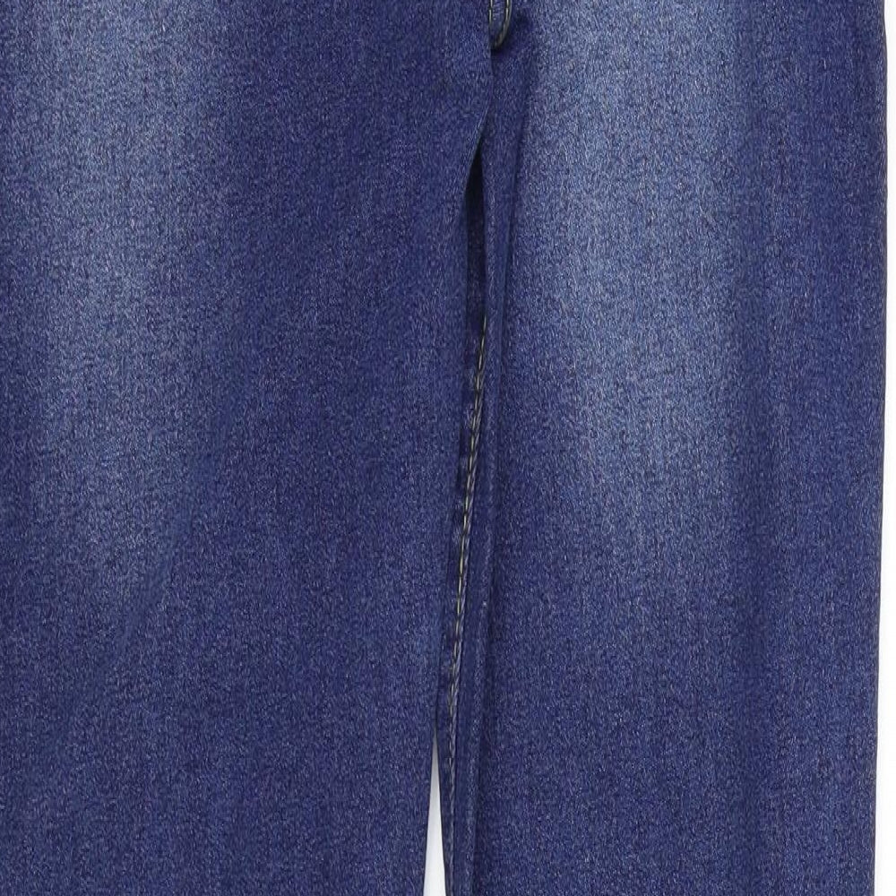 Womens UK Size M Preworn Regular Fit Skinny Blue Jeans