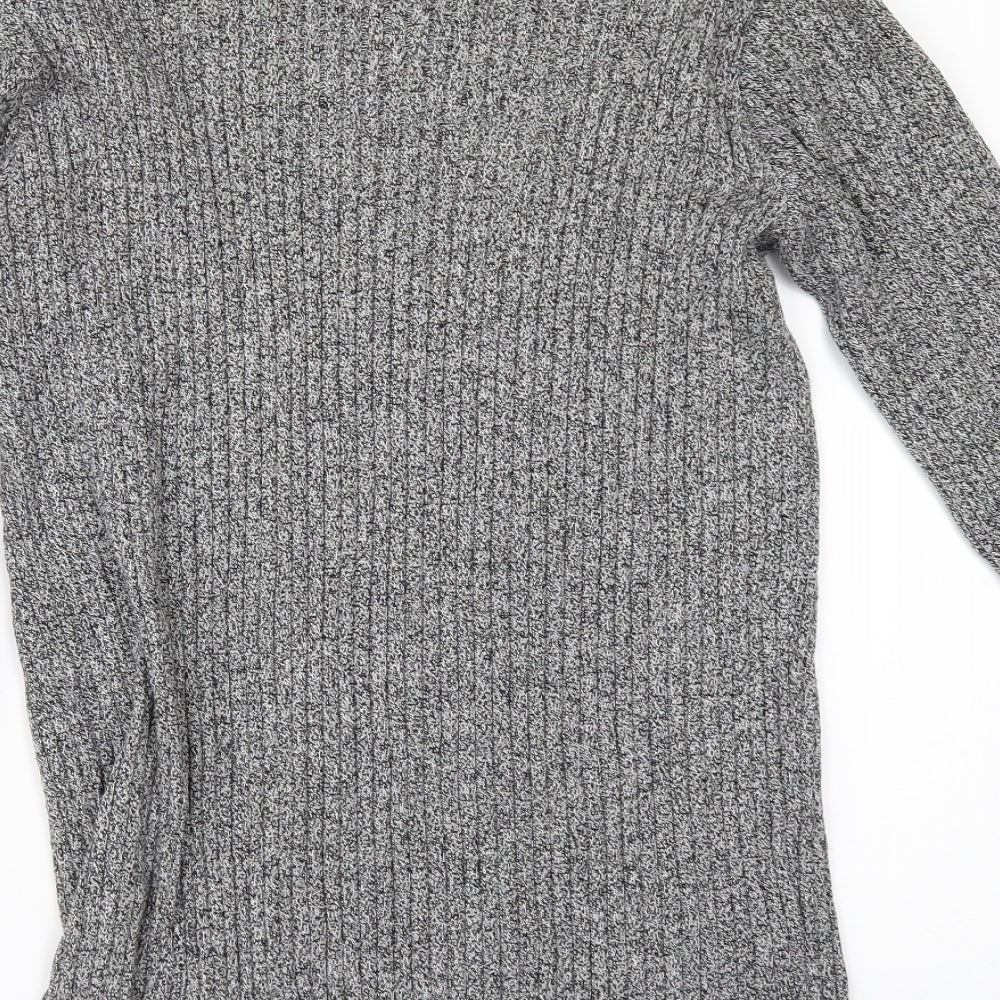 New Look Mens Grey Pullover Jumper Size M