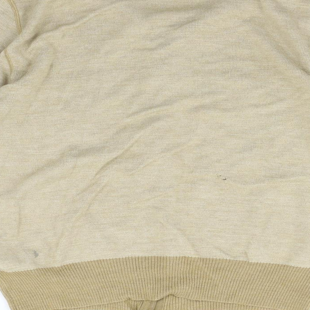breidhof Womens Beige Full Zip Jumper Size M