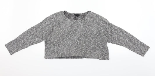 Topshop Womens Grey Pullover Jumper Size 8