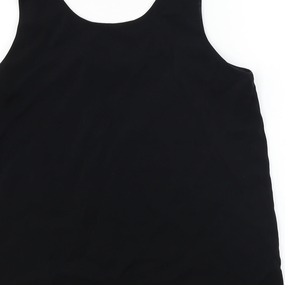 Jamie Oliver Womens Black Basic Blouse Size 14