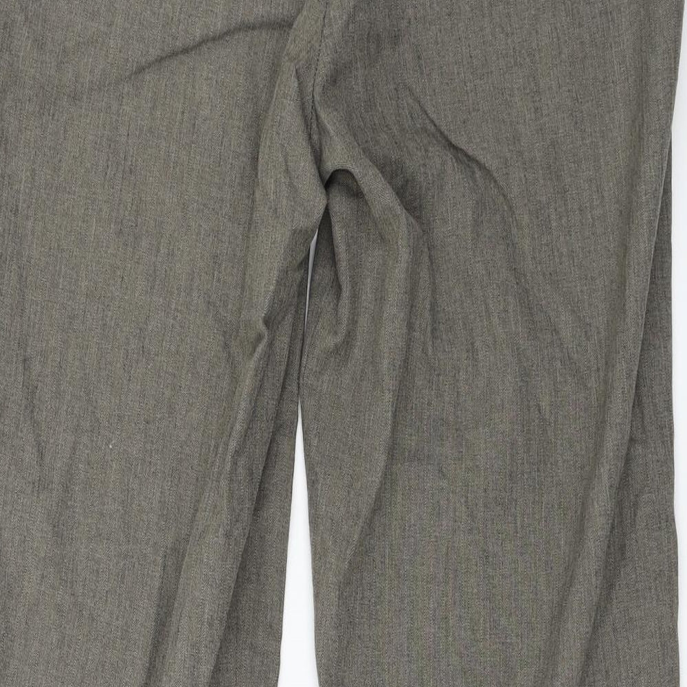 Womens UK Size 16 BM Regular Fit Beige Trousers