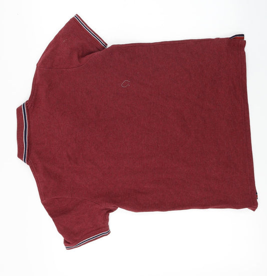 smoke jns Mens Red Polo Size M