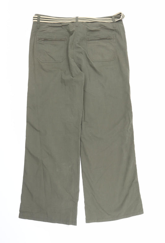 TU Womens Green Carpenter Trousers Size 14 L29 in - Belt included