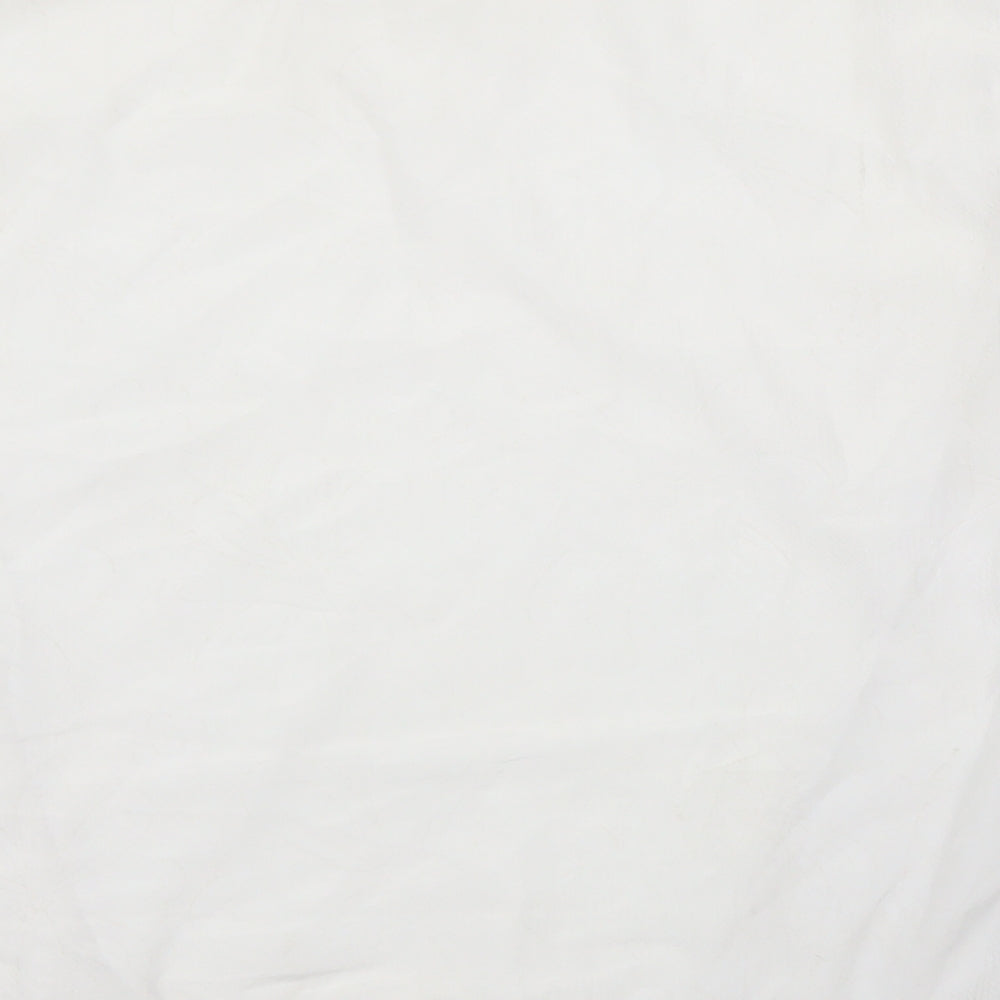 Womens UK Size 12 Diffuse White Basic Blouse