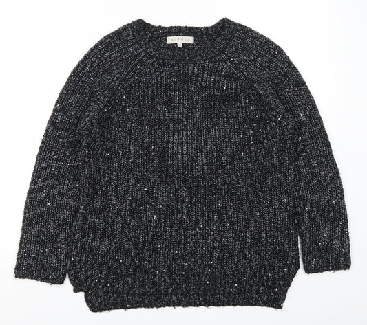 Nutmeg Womens Grey Pullover Jumper Size 8
