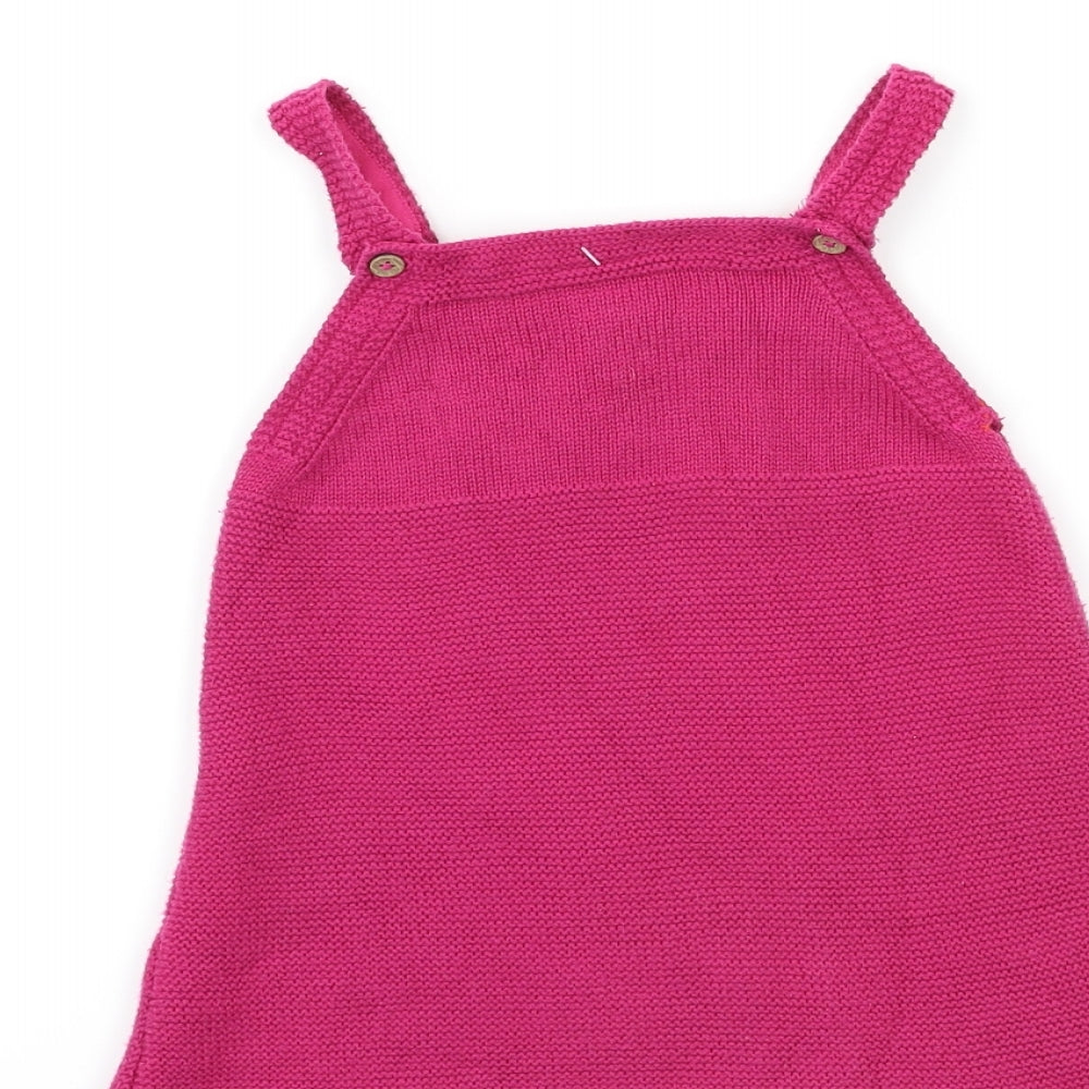 NEXT Baby Pink Knit Jumper Dress Size 6-9 Months