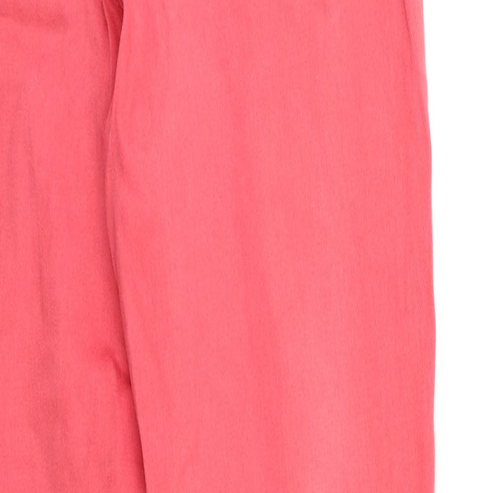 Denim & Co. Womens Red Denim Skinny Jeans Size 12 L28 in