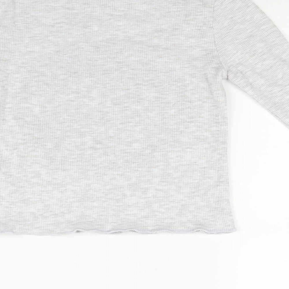 Primark Girls Grey Pullover Sweatshirt Size 7-8 Years - Fashion Icon