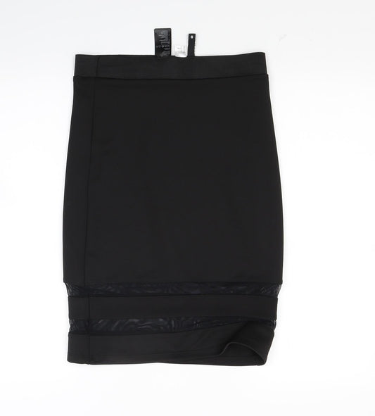 Divided Womens Black   Bandage Skirt Size S