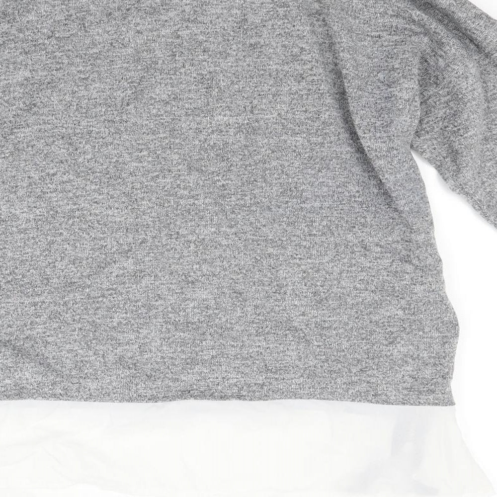 Primark Womens Grey Pullover Jumper Size 10