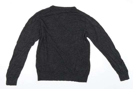 Cedar Wood State Mens Grey Pullover Jumper Size M