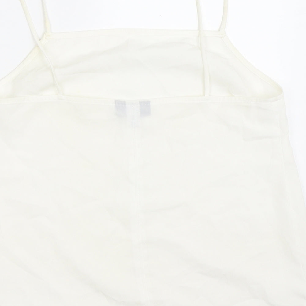 Womens UK Size 6 Topshop Ivory Camisole Blouse