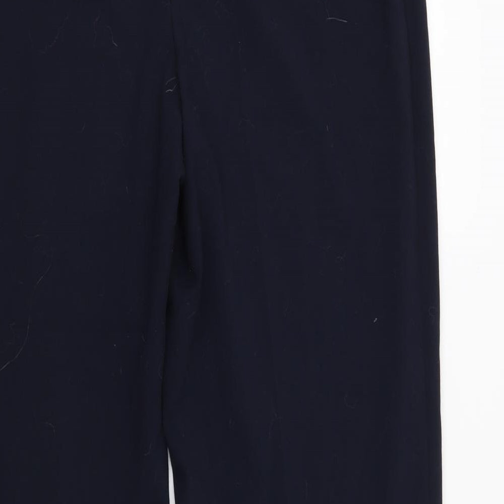 Womens UK Size 12 Marks and Spencer Regular Fit Blue Trousers