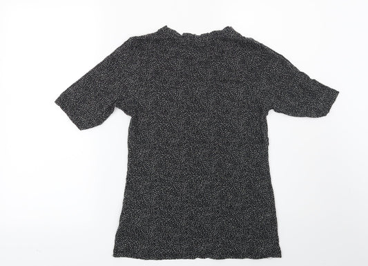 Womens UK Size S H&M Black Basic T-Shirt
