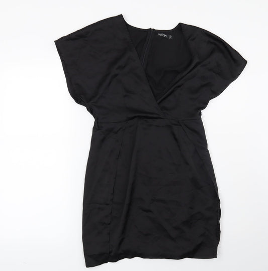 Womens UK Size 6 Nasty Gal Black Basic Blouse