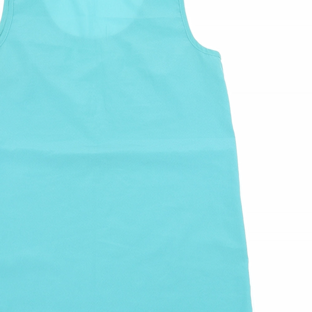 Womens UK Size 10 Louche Blue Basic Tank