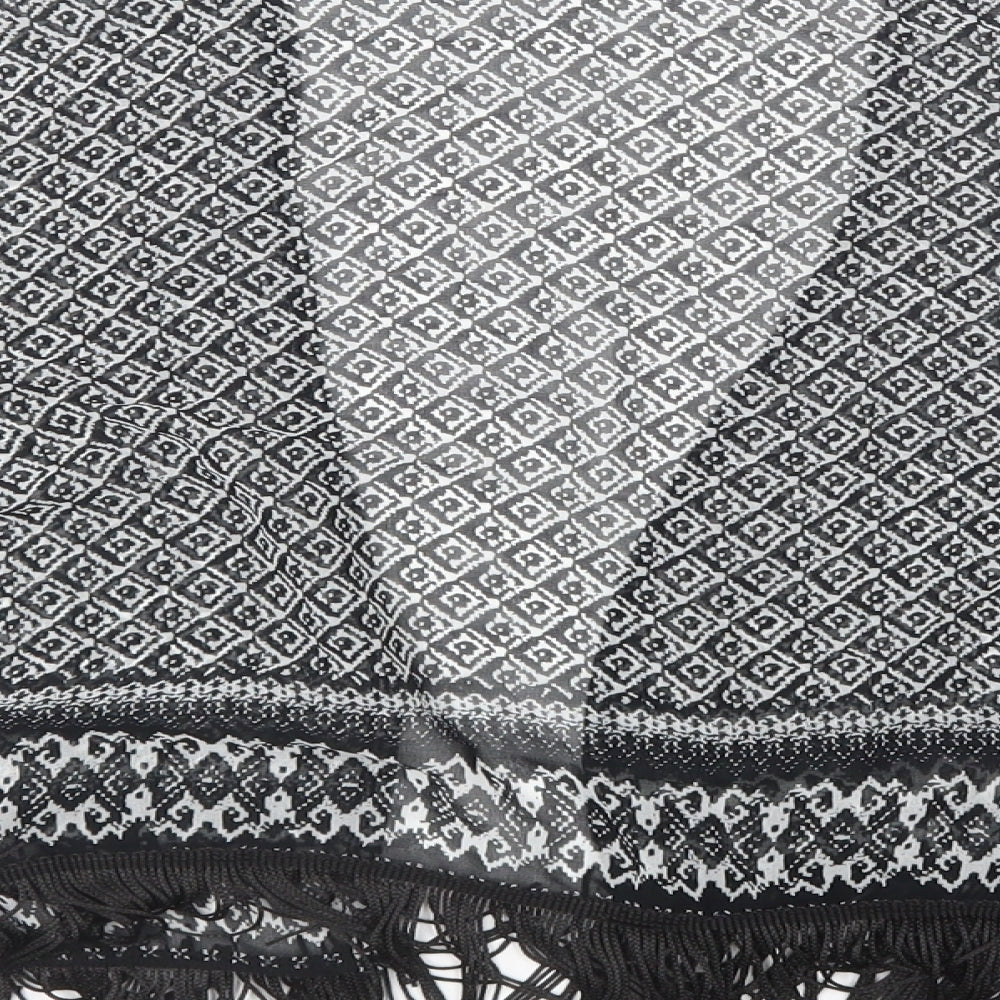 Candy Couture Girls Black Geometric Cardigan Jumper Size 12-13 Years