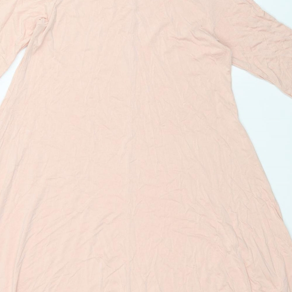 Boohoo Womens Pink Tunic T-Shirt Size 10