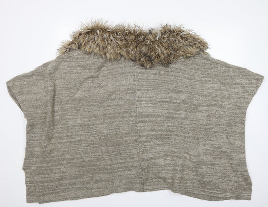 Atmosphere Womens Beige Cardigan Jumper One Size
