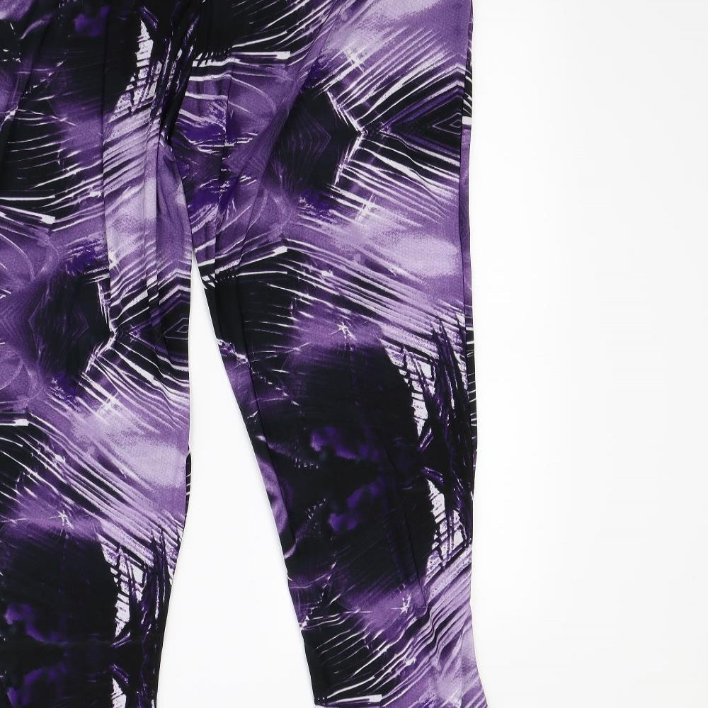 Womens UK Size 26 in Preworn Regular Fit Purple Trousers