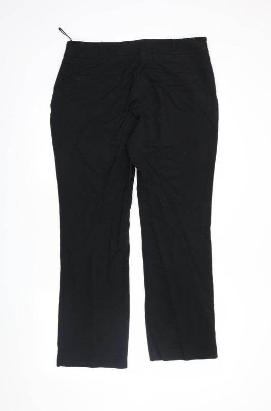 Womens UK Size 14 Dorothy Perkins Regular Fit Black Trousers