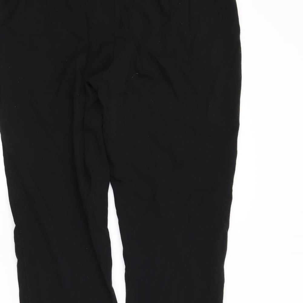 M&S Womens Black Dress Pants Trousers Size 14 L25 in