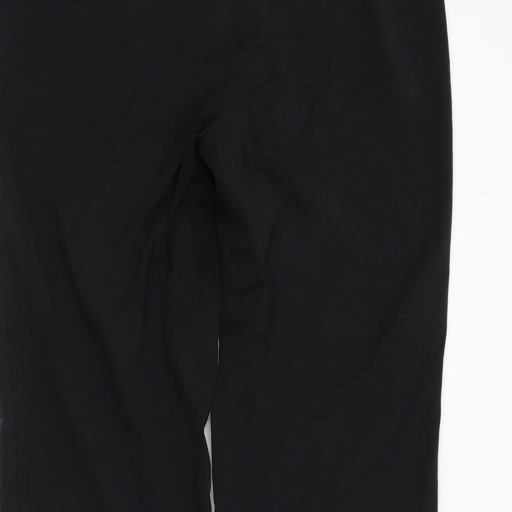 M&S Womens Black Trousers Size 14 L26 in