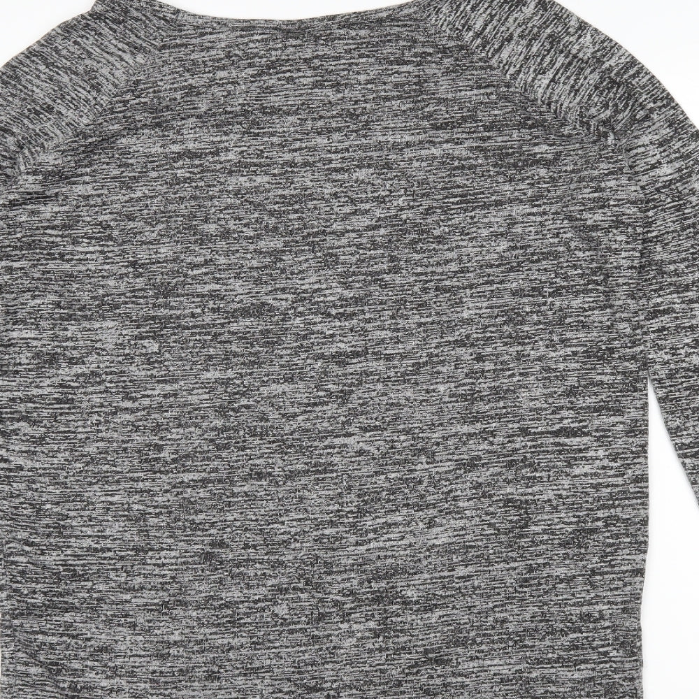Topshop Womens Grey Tunic Jumper Size 10