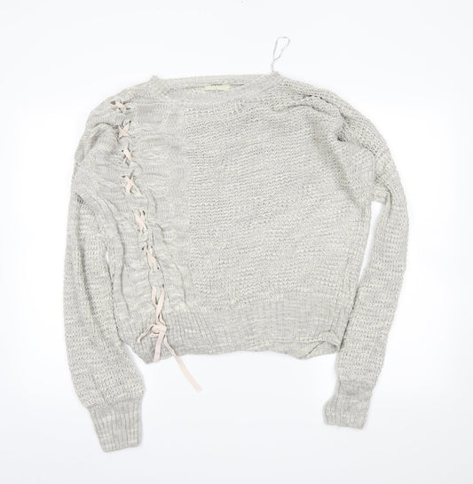 Papaya Womens Grey Pullover Jumper Size L