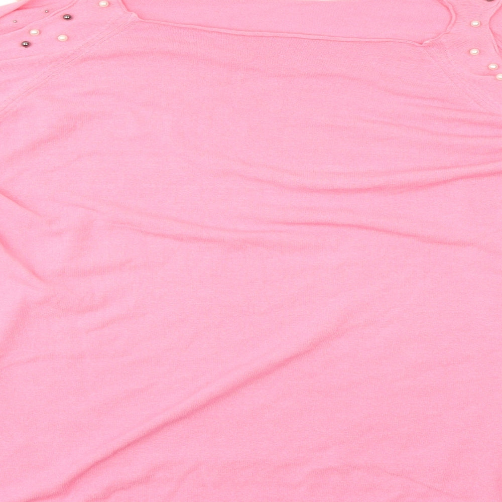 Womens UK Size Preworn Pink Basic Blouse