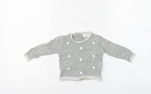 Rockabye-Baby Baby Grey Pullover Jumper Size 3-6 Months