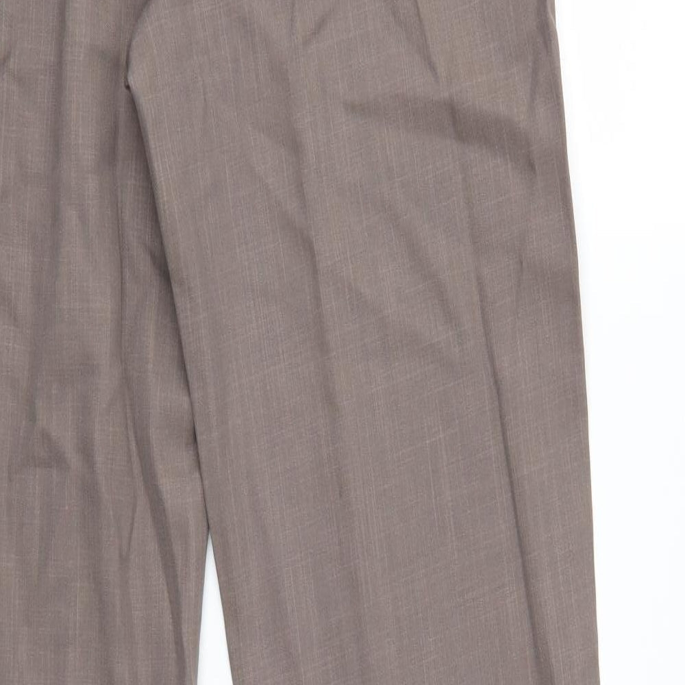 Debenhams Womens Brown Trousers Size 12 L30 in