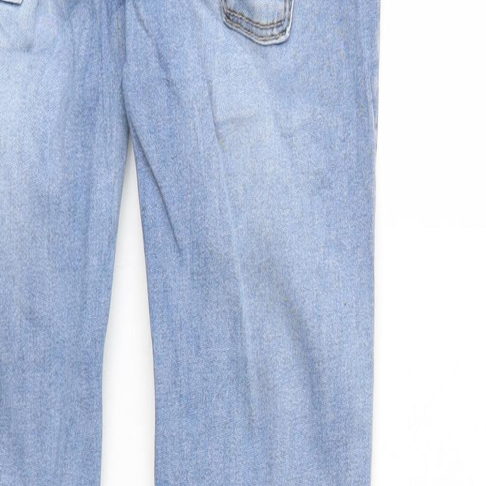 bueno vista Womens Blue Denim Straight Jeans Size XS L30 in