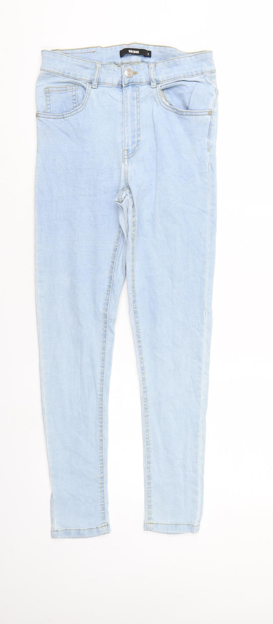 Womens UK Size S Bik Bok Regular Fit Tapered Blue Jeans