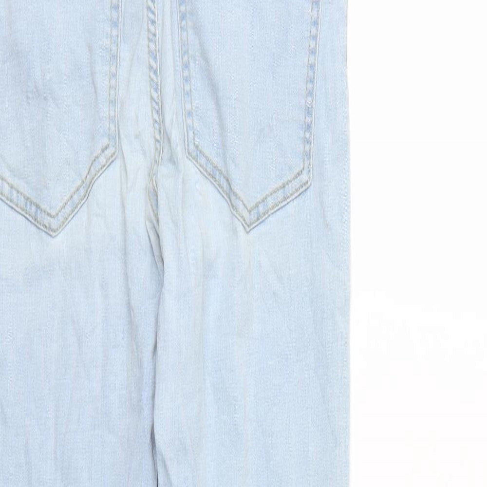 Womens UK Size S Bik Bok Regular Fit Tapered Blue Jeans