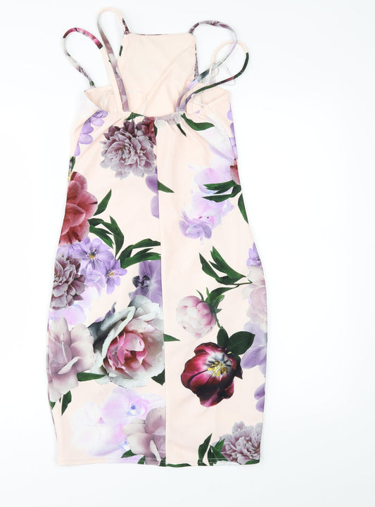 Select Womens Purple Floral Mini Size 12