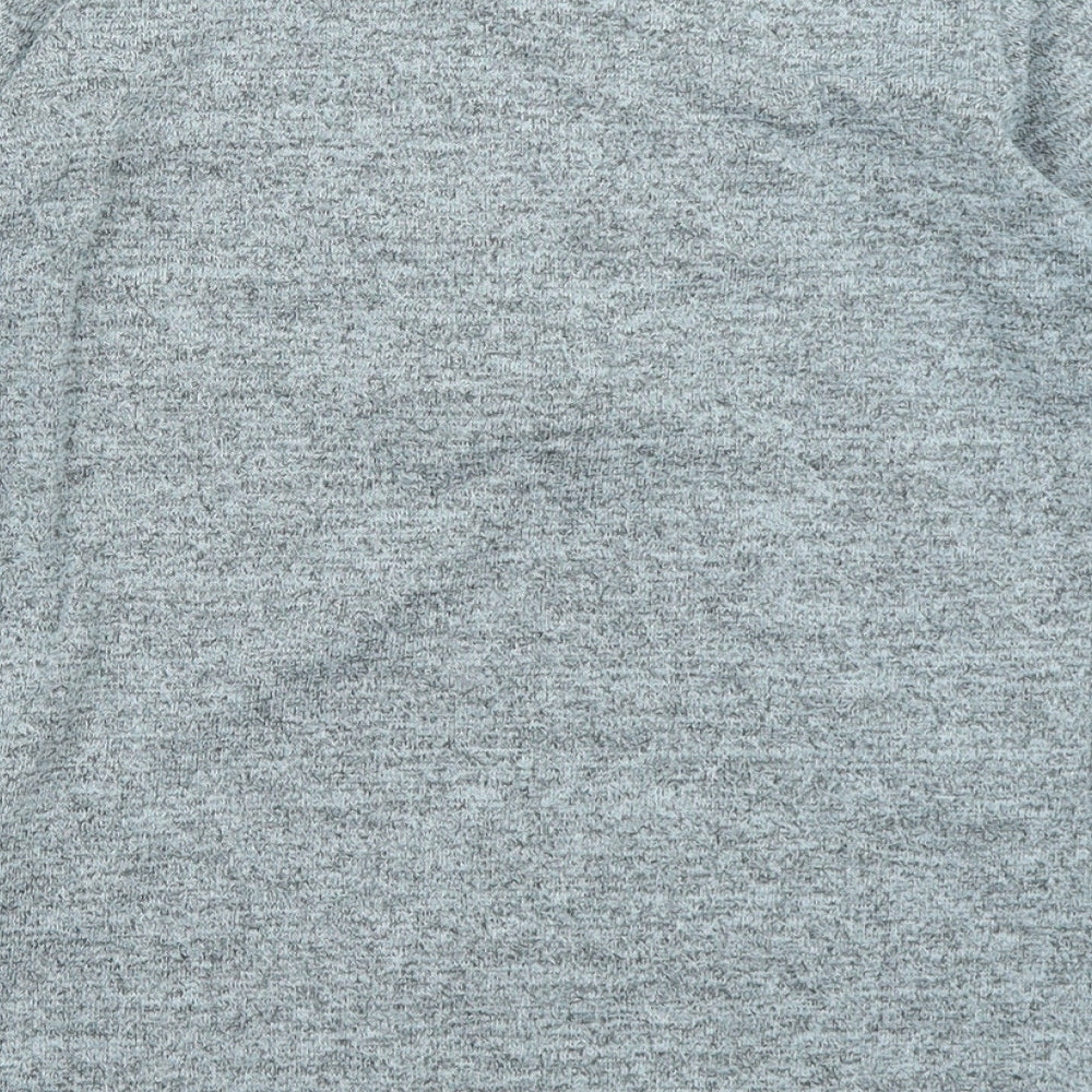 Lipsy Womens Grey Knit Basic T-Shirt Size S