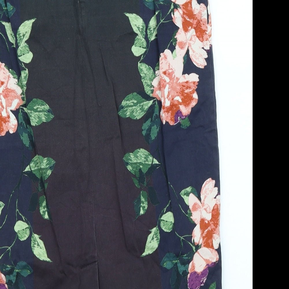 Autograph Womens Blue Geometric Straight & Pencil Skirt Size 10