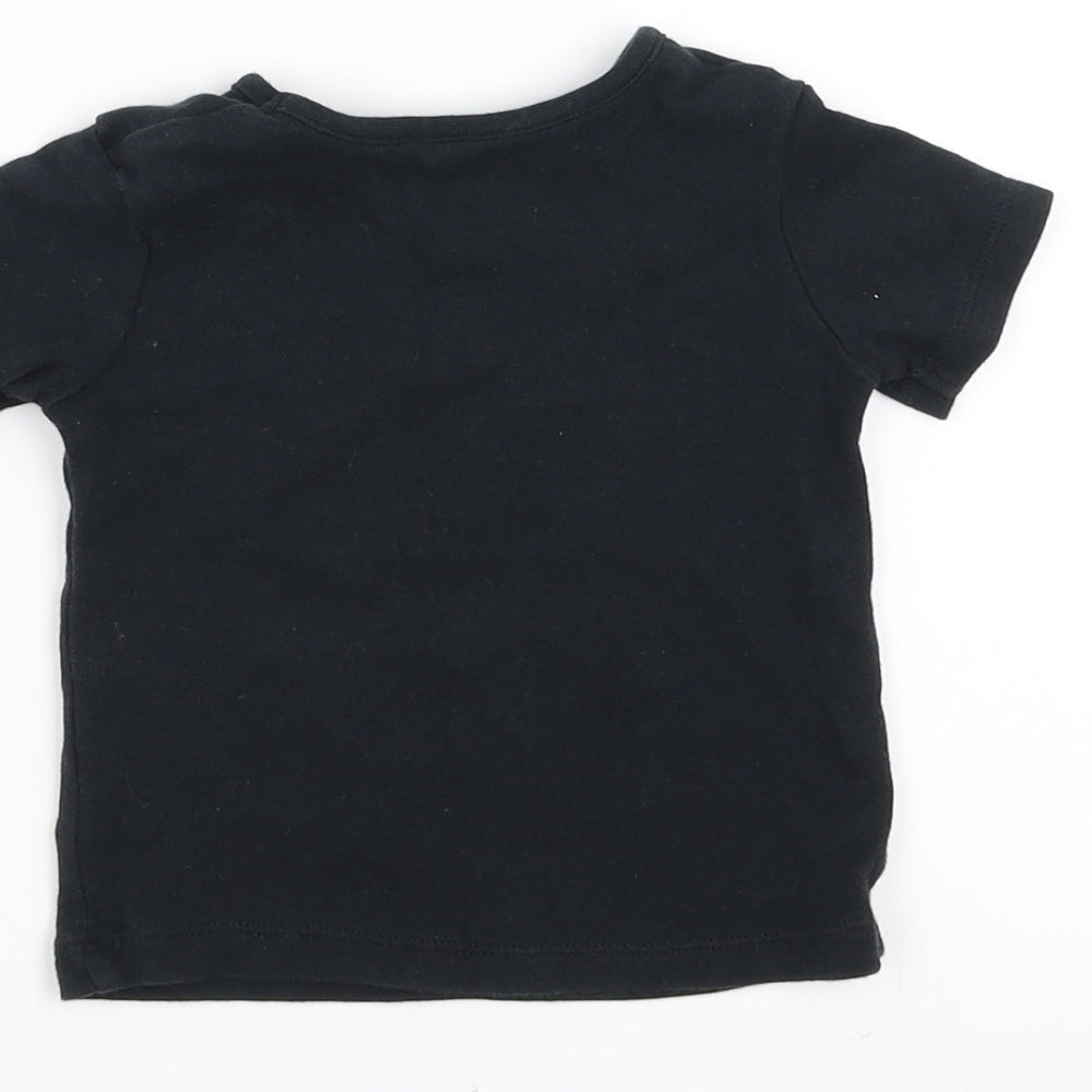 George Baby Black Basic T-Shirt Size 3-6 Months - free to be me