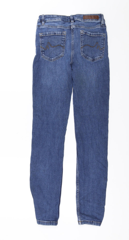 NEXT Womens Blue Denim Skinny Jeans Size 6 L29 in