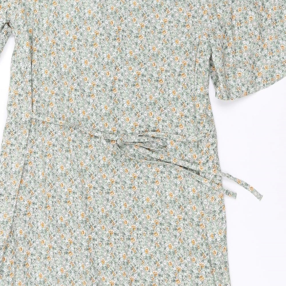 Primark Womens Green Floral Shift Size 8