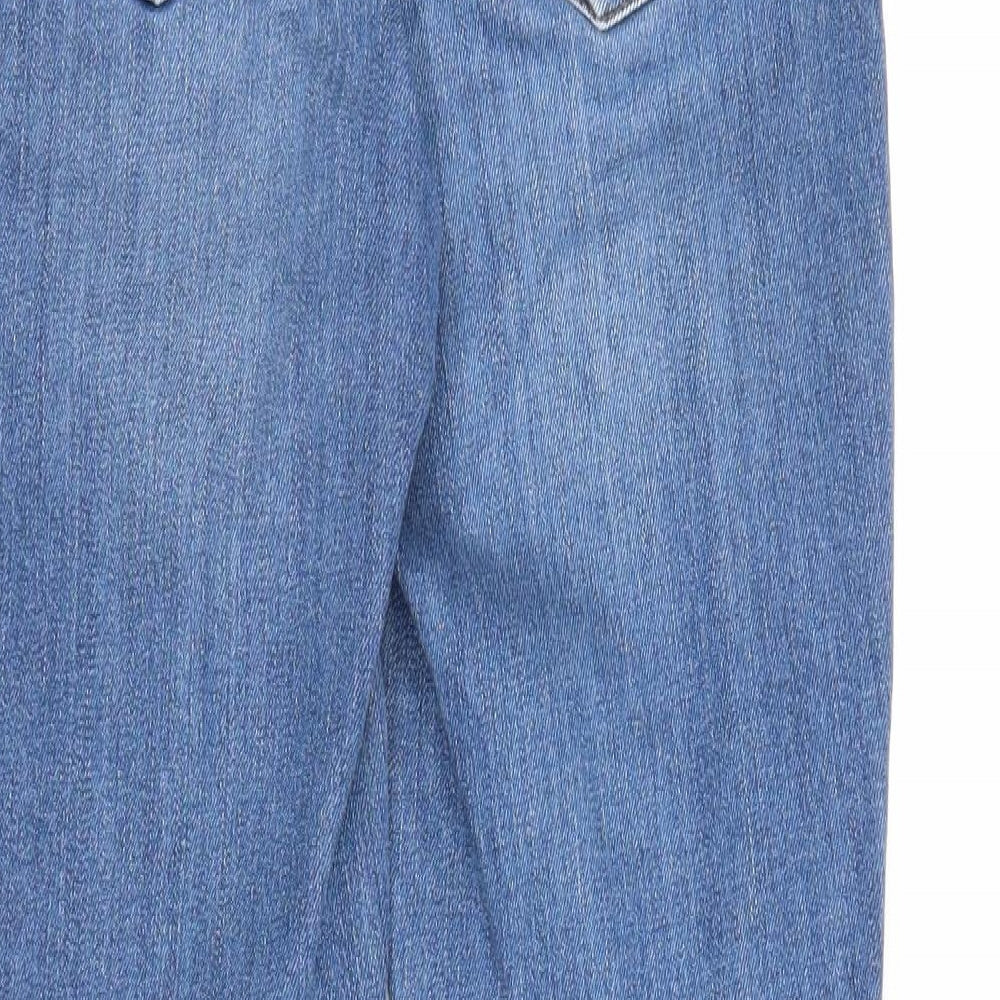 Matalan Womens Blue Denim Straight Jeans Size 10 L26 in